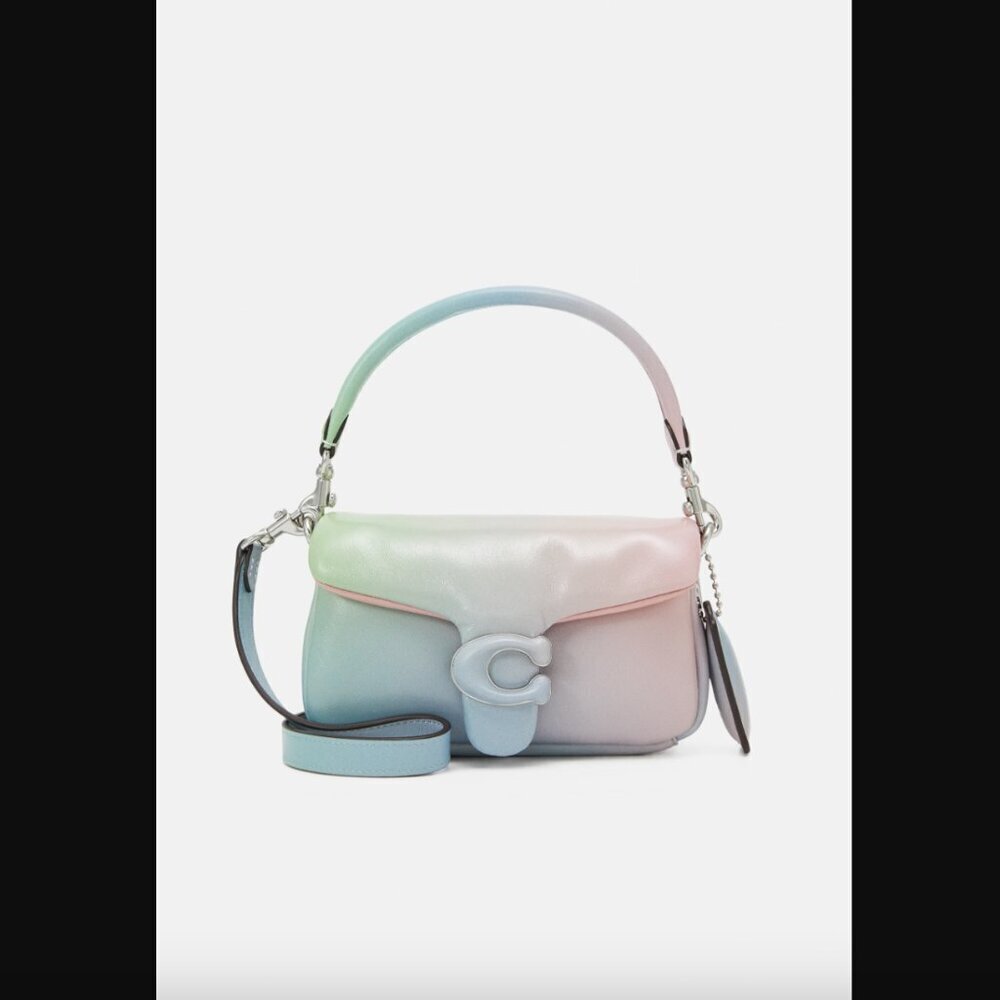 Coach Pillow Tabby 18 Pastel Ombre Leather Mini Crossbody Purse Handbag - Picture 4 of 10